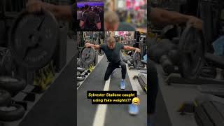 Sylvester Styrofoam Stallone FAKE Weights 🏋️‍♂️😂 [upl. by Stahl]