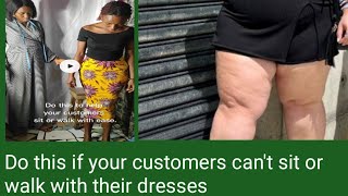 Reason why your customers cant sit or walk with their dress [upl. by Rihaz236]