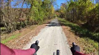 Start of a bike ride on Great Allegheny Passage from Whitsett to Connellsville enjoying fall colors [upl. by Jasen]