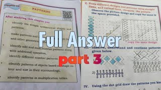 3rd STD maths chapter 12 Patterns part 3  full answer 🐼 [upl. by Moon]