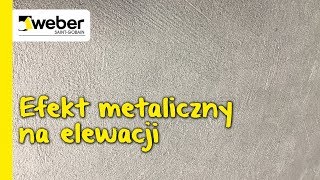 Efekt metaliczny na elewacji  farba fasadowa weberton metalic [upl. by Juetta]