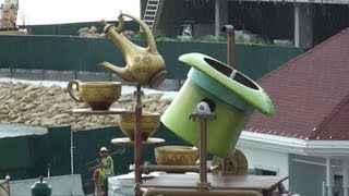 Disneys Grand Floridian Resort Alice in Wonderland Themed Water Playground DVC Villa Construction [upl. by Asiar385]