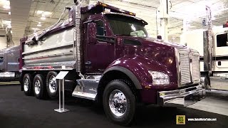 2016 Kenworth T880SH Semi Elliptical Dump Truck  Exterior Cabin Walkaround  2016 Truckworld [upl. by Torrey526]