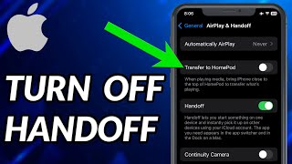 How To Turn Off Handoff iPhone [upl. by Weitman845]