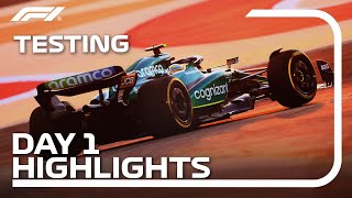 Day 1 Highlights  F1 PreSeason Testing [upl. by Lara570]