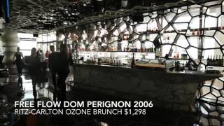 Dom Perignon Brunch at RitzCarlton Ozone Hong Kong [upl. by Pelmas]