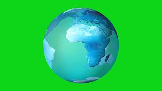 Globe Green Screen Loopable Video  NON COPYRIGHT [upl. by Armahs]