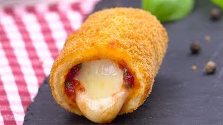 Mozzarella Sticks mit Tomaten Füllung  ein Gedicht von einem Fingerfood Rezept [upl. by Carothers]