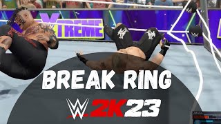 How to Break the Ring in WWE 2K23 Xbox Playstation PC [upl. by Yaker]