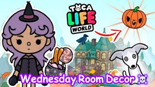 Special Halloween ROOM DECOR wednesday tocaboca [upl. by Notgnirra342]