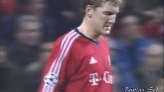 Bastian Schweinsteiger19 years old vs Real Madrid in the 20032004 Champions League [upl. by Garbe]