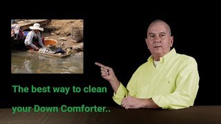 The best way to clean a goose Down Comforter [upl. by Yelime]