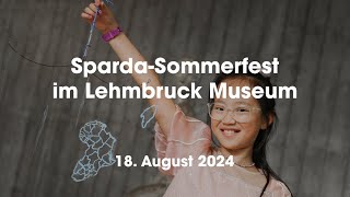 SpardaSommerfest im Lehmbruck Museum  18082024 [upl. by Nicolette525]