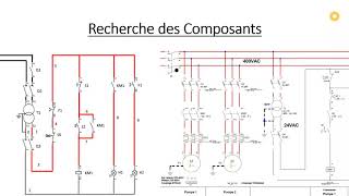 Base 5 Schémas Electricité Industrie disjoncteur inter sectionneur lampe bouton deux position [upl. by Buiron]