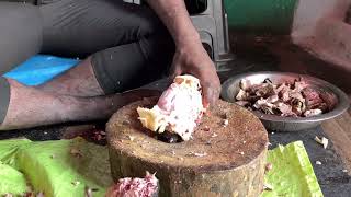 Mutton ￼￼talakaya cutting in my village lo ￼please full video watch this video 🙏🙏 [upl. by Neeleuqcaj929]