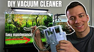 SUPER SIMPLE DIY AQUARIUM VACUUM CLEANER MOSS TRIMMING HACK [upl. by Frohne752]