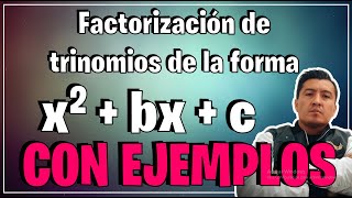 FACTORIZACIÓN DE TRINOMIOS de la forma x2bx c [upl. by Starlene]