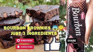 Bourbon Brownies 😱 with just 3 ingredients 😍 [upl. by Tija]