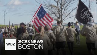 1500 people run DAV 5K race in Boston to raise money for disabled veterans [upl. by Merl]