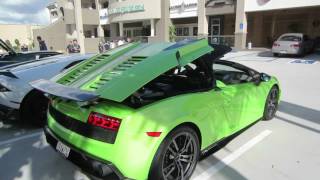 Lamborghini Gallardo Spyder Performante Roof Operation [upl. by Osborn823]