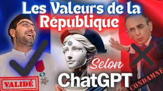 LES VALEURS DE LA RÉPUBLIQUE JE LES RESPECTE  Que dit CHAT GBT [upl. by Ariik814]