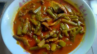 ডাটা দিয়ে টেংরা মাছের ঝোল। Data diye Tangra macher jul Bangla fish curry racepi Macher jhul [upl. by Xel]