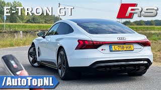 AUDI RS E Tron GT  REVIEW on AUTOBAHN NO SPEED LIMIT by AutoTopNL [upl. by Mayram]