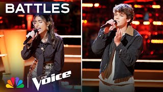 Kiara Vega and Mor Ildertons Duet of quotIrisquot Gives The Coaches Chills  The Voice Battles  NBC [upl. by Una177]