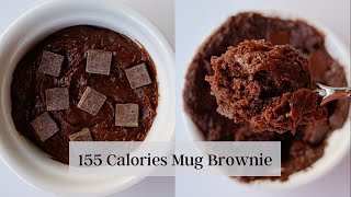 1 Minute Mug Brownie in Microwave  155 Calories  ONLY 5 Ingredients No Eggs No Butter No Flour [upl. by Nnaecarg]