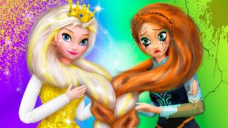 Elsa and Anna Adventures  30 Frozen DIYs [upl. by Ylatfen]