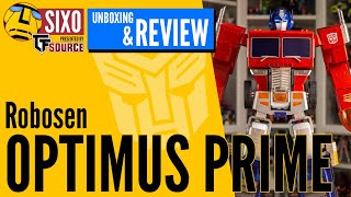 UNBOXING amp REVIEW Transformers Robosen Flagship selftransforming Optimus Prime [upl. by Bellanca]