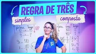 REGRA DE TRÊS SIMPLES E COMPOSTA  RESUMÃO [upl. by Kylie]