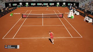 Simona Halep vs Maria Sharapova  AO International Tennis PS4 Gameplay [upl. by Garrick766]