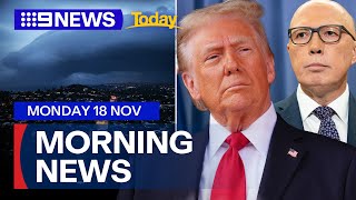 Sydney weather warning New poll shows voters trust Peter Dutton with Trump  9 News Australia [upl. by Creight]