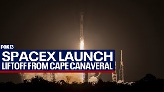 SpaceX launches Starlink satellites from Cape Canaveral [upl. by Byers]