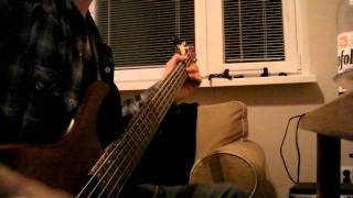 Limp bizkit  Creamer radio is dead bass cover [upl. by Nerradal]