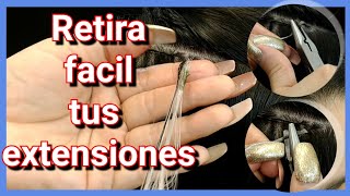 cómo quitar las extensiones con keratina  Lilyymakeuup [upl. by Nyrmac]