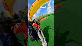 Paragliding Take off  Travel Pokhara Nepal [upl. by Ralyt]