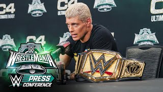 FULL SEGMENT Cody Rhodes talks after finishing his story WrestleMania XL Saturday Press Conference [upl. by Adnahsor]