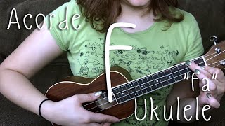 Ukulele Acorde F  Fa [upl. by Tini]