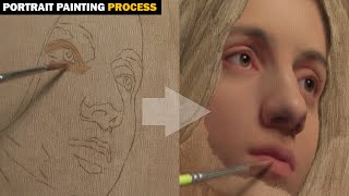 TIME LAPSE Oil Painting Process Portrait [upl. by Ursala418]