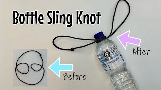 How to tie a bottle sling knot  jug sling  carry bottles quick and easy [upl. by Adlin]