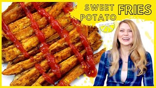 Baked Sweet Potato Fries Vegan Gluten Free Paleo [upl. by Pyle716]