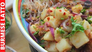 How to Make Burmese Latto  Vegetarian Burmese Salad [upl. by Peugia]