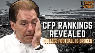 CFP Rankings Revealed  College Football is BROKEN [upl. by Euqinommod332]