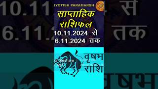 वृषभ राशिका यह सप्ताह कैसे चल रहा हैastrology jyotish Horoscope [upl. by Burg]