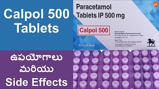 Calpol 500 Tablets uses and Side Effects in Telugu  Paracetamol Tablets IP 500 Uses [upl. by Nwahsuq530]