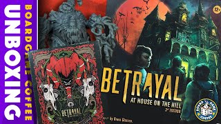 Betrayal 3rd Edition amp Betrayal The Yuletide Tale – Evil Reigns in the Wynters Pale  4K Unboxing [upl. by Nylecsoj801]