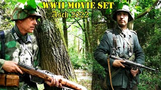 German WWII Reenactment  Being Actors in a World War 2 Movie Set  As  Asch Belgium PART2 [upl. by Adnilec806]