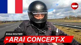 Arai ConceptX Casque Intégral Essai Routier  ChampionHelmetscom [upl. by Dottie322]